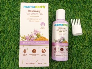 Mamaearth Rosemary hair growth oil review/details