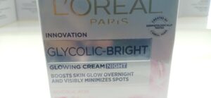 L’Oreal  Paris Glycolic-Bright night cream, Boosts skin glow overnight