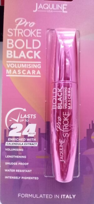 JAQULINE USA pro stroke bold black volumising mascara,must have beauty lovers