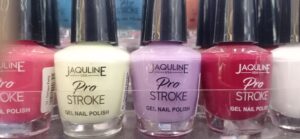 Jaquline pro stroke gel nail polish enhance nails like saloon